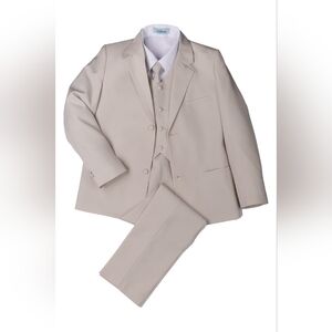 Toddler Tan 5 Piece Suit
